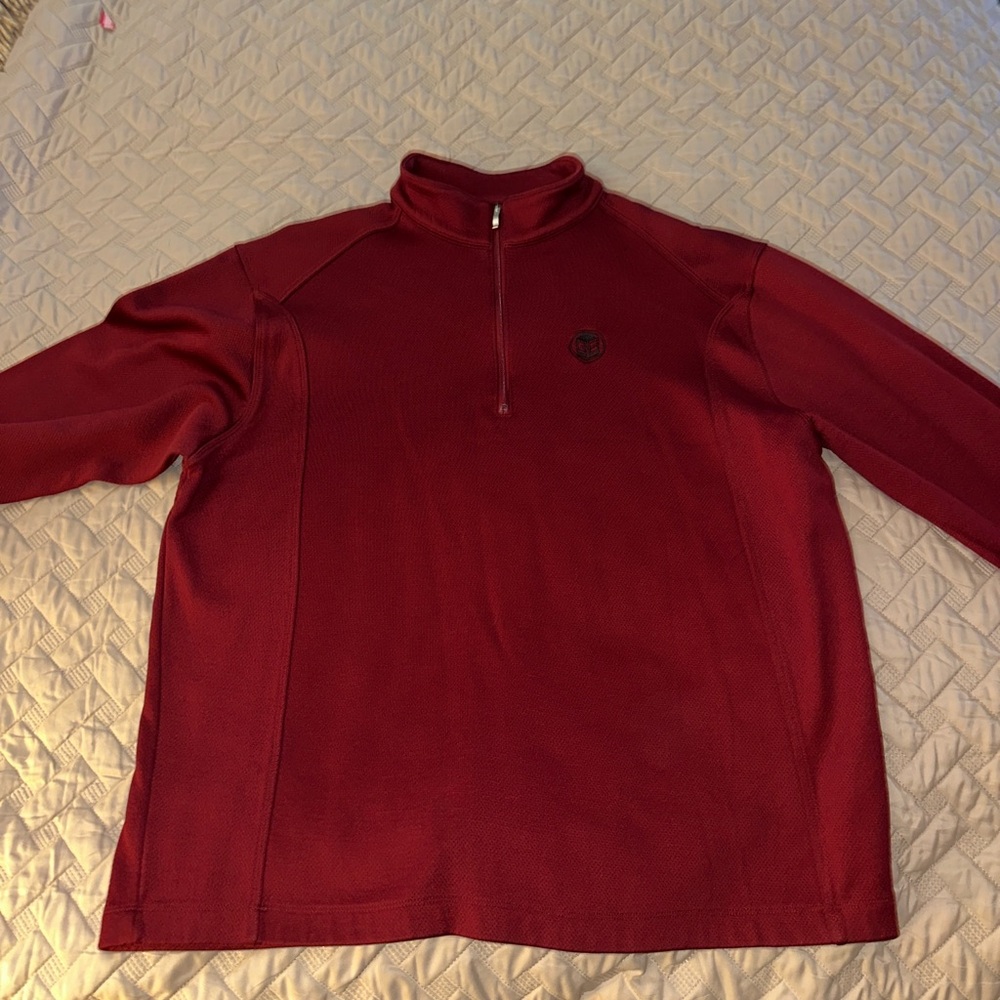 Nike Men's Burgundy Half-Zip Pullover